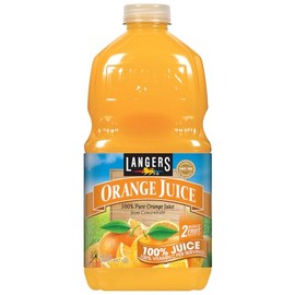 Langers 100% Orange Juice, 64 fl oz (Pack of 8)