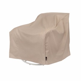 Modern Leisure 3126 Basics Patio Swivel Chair Cover, Beige/Black