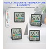Geevon Digital Indoor Thermometer Hygrometer, Wireless Temperature Humidity Meter with
