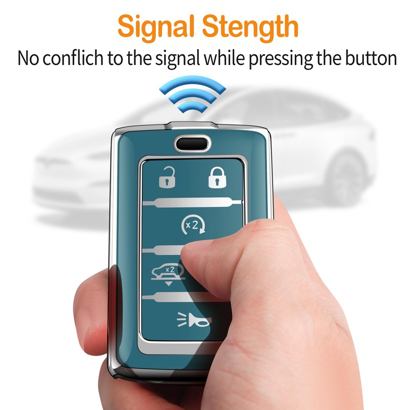 Sindeda for Jeep Key Fob Cover with Keychain Soft Full