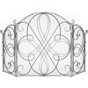 Best Choice Products 3-Panel 55x33in Solid Wrought Iron See-Through Metal