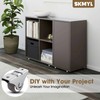 SKMYL 1.25 Inch Small Fixed Caster Wheels with Quiet Rolling,Drawer