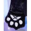 Micotaku Cute but Sharp Cat Hoodie Black and White Furry