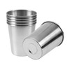 EVERMARKET 6 Pack 8 Ounce 230ml Stainless Steel Cups Shatterproof