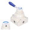 Air Hand Valve Pneumatic Rotary Lever Flow Control 3 Position
