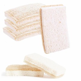 Loofah Dish Sponges Kitchen,Organic Natural Sponges for Dishes,Non Scratch Eco Friendly Biodegradable Cleaning, for Pans, Glass & Delicate Cookware,6PCS