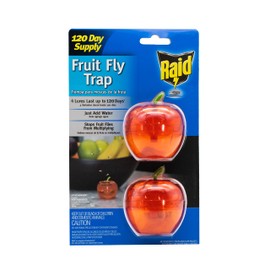 Raid Fruit Fly Trap – Indoor Insect Catcher with 120-Day Food-Based Lure (2-Pack)