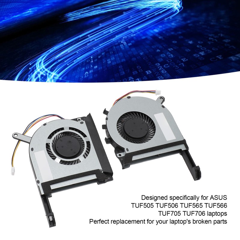 Laptop Cooling Fan 4 Pin Replacement Cooling Fan for ASUS
