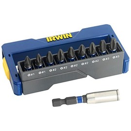 IRWIN 1923420 Impact Screwdriver Bit PZ (Mixed Set of 10) by IRWIN