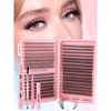 DIY Cluster Eyelash Extension Set, 640pcs 8-16mm 10D+20D+30D+40D Black Thick