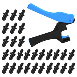 TTioDri 1 Pcs Drip Irrigation Tubing Hole Punch Tool for Easier 1/4 Inch Drip Fitting Emitter Insertion, Drip Tube Hole Punch and 60 Pcs Drip Irrigation Goof Plugs for Garden System