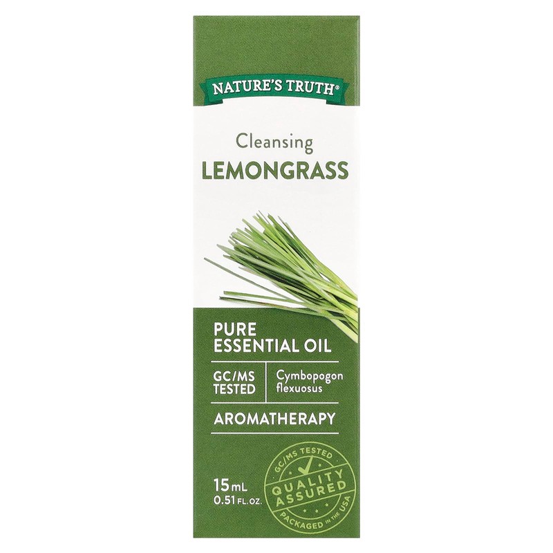 Nature's Truth, 100% Pure Essential Oil, Lemongrass, 0.51 Fl Oz