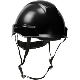 Rocky™Industrial Climbing Helmet with MIPS® Technology, Polycarbonate/ABS Shell, Hi-Density Foam Impact Liner, Nylon Suspension, Wheel Ratchet Adjustment and 4-Point Chin Strap, Black