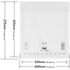 100 Bubble Envelopes White E5 Size 240 x 275 mm