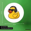 Huuraa Sticker Squeaky Duck DJ Rubber Duck Club DJ Gift