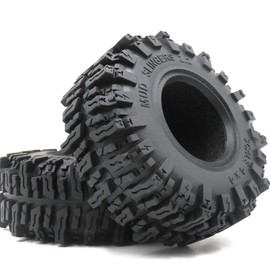 4pcs RC 2.2 Mud Slingers Tires Tyres Height 124mm / 4.88'' for 1:10 Crawler Traxxas TRX-4 / Axial SCX10