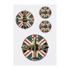 4 x 'Spitfire Aeroplane' Temporary Tattoos - Water Resistant, Skin-Safe,