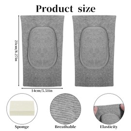 Arm Brace Pads Volleyball Elbow Pads Elbow Protector Strap Fitness Arm Knee Protector Arm Brace Support with Thicken Sponge Padding Soft Support Cushion Basketball Breathable Elbow Wraps (Grey, S)