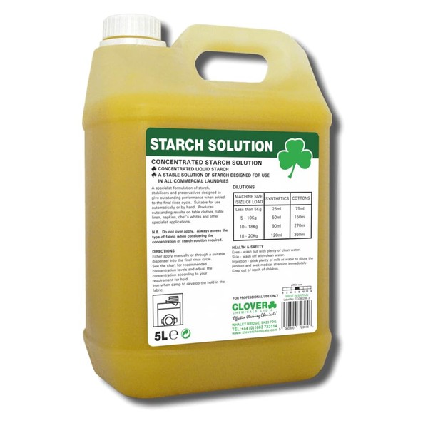 Clover Chemicals 429 Starch Solution Gentle Hold Starch Solution, 5