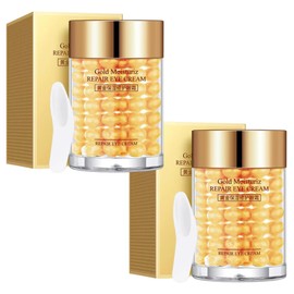 Gel Oro24k Luxury Senana Coreana Perlas Oro Anti Ojeras Pure Gold Reduce las líneas de expresión, Anti-edad, Anti- arrugas, Rehidratante, Reafirmante, Contorno de ojos, Antioxidante, Rejuvenecedor para Mujeres y Hombres