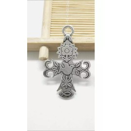 Fashion Jewelry RELIGIOUS CATHOLIC SYMBOL PEACE DOVE PRAY Charm 925 Sterling Silver 22" Necklace