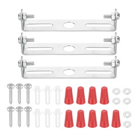 PATIKIL 85mm (3.3") Universal Light Fixture Mounting Bracket Kit, 2 Set Light Crossbar Ceiling Light Plate with Screw for Wall Lights Ceiling Lighting Pendant Chandelier