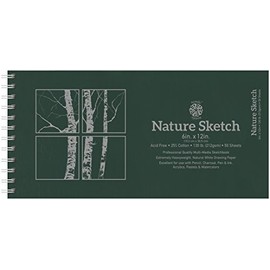 Pentalic Nature Sketch Pad, 12-Inch by 6-Inch