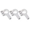 3Pcs Tube Clamp Hub Aluminum Shaft Clamping M4 Thread Mounting