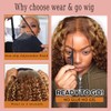 YOOLOOT Wear and Go 5x5 HD Lace Closure Wigs Human