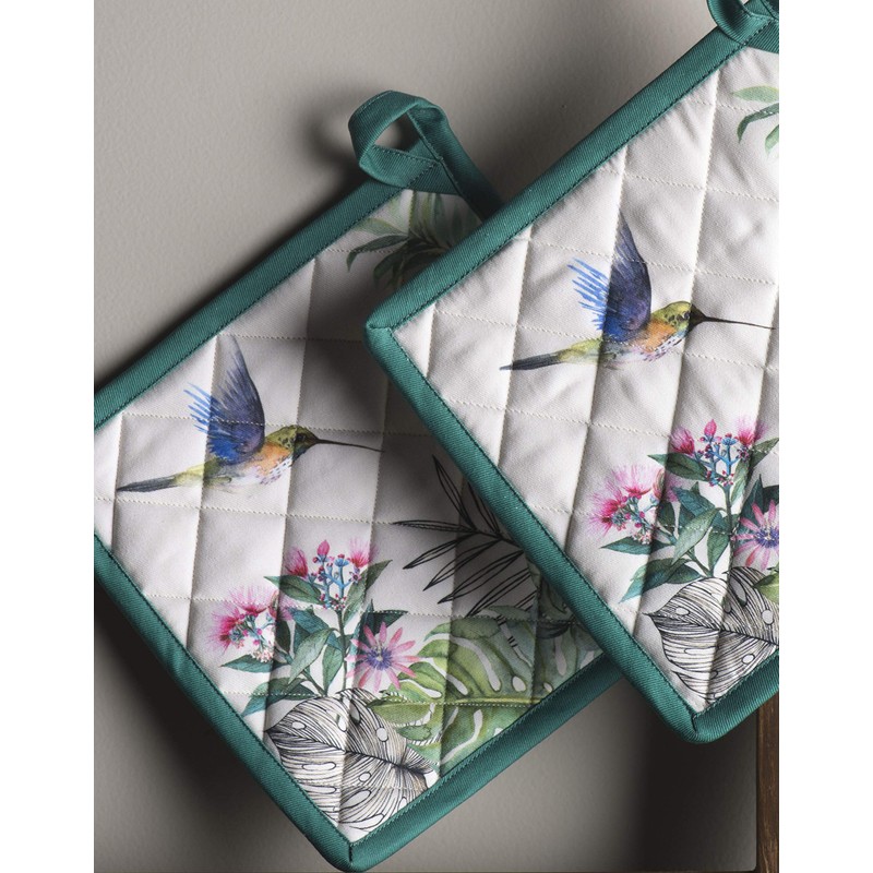 Maison d' Hermine Pot Holders, 100% Cotton, Easter Hot Pads,