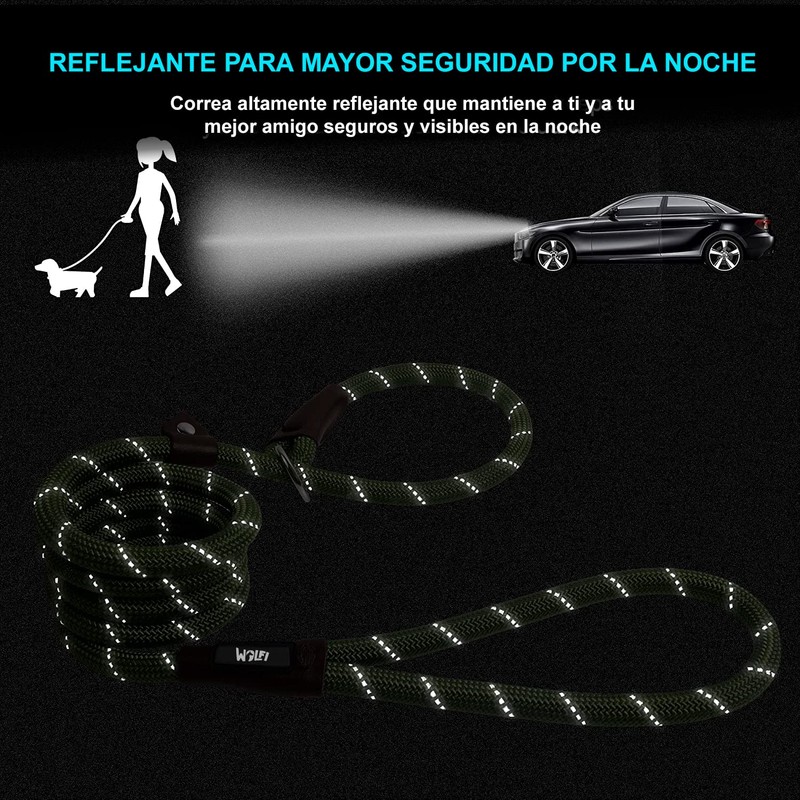 Wolfi Correa para Mascota Duradera, Correa Resistente y cómoda para