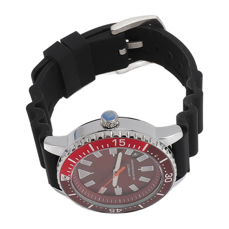 Men Chronograph Watch Rotatable Bezel Self Winding Automatic Movement Waterproof