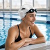 Silicone Swim Cap with Ear Protection for Swimming – Comfortable