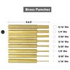 Drixet 18 Piece Steel & Brass Punch Set with Automatic