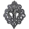 Lulu Decor, Cast Iron Fleur De Lis Decoration Plaque (Plaque)