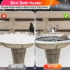 Saillong Bird Bath Deicer Heated Rock, 80W Submersible Utility Decorative