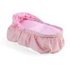 Badger Basket Folding Doll Cradle with Hood fits Dolls 18