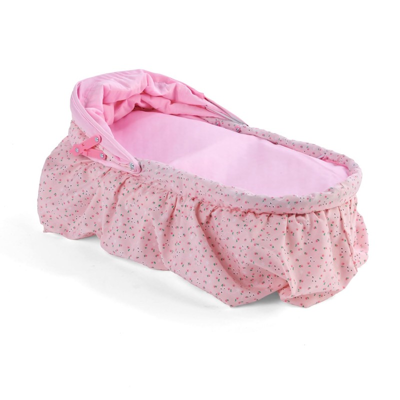 Badger Basket Folding Doll Cradle with Hood fits Dolls 18