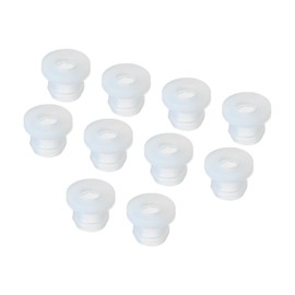 sourcing map 10Pcs Snap Rubber Grommet Hole Plug Mount Dia 7.5mm ID 5mm H 9mm Seal Anti-Scratch for Electrical Box Cable Pipe Transparent