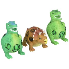 Curious Minds Busy Bags Set of 3 Mesh Dinosaur Squeeze Stress Ball - Sensory, Stress, Fidget Toy - Squishy Toy