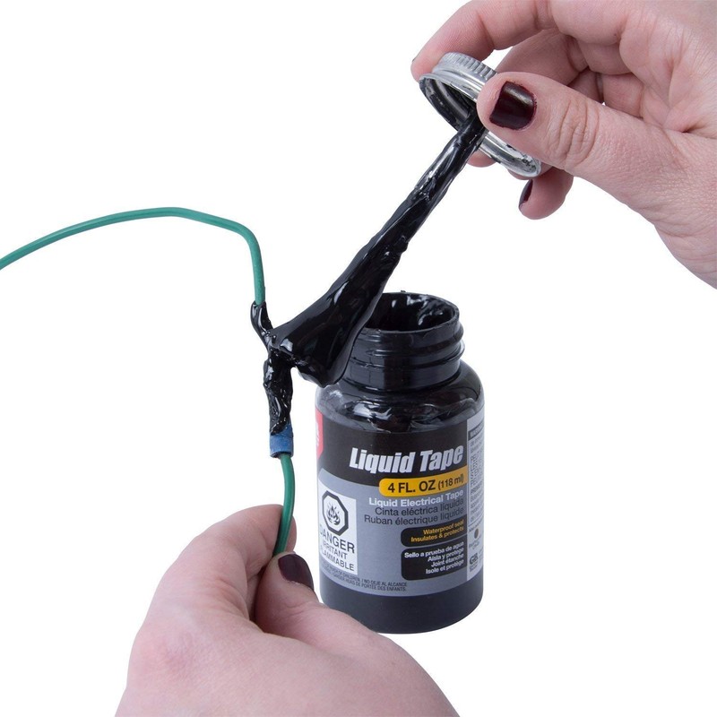 Gardner Bender LTB-400 Liquid Electrical Tape, Easy-on, Waterproof, Indoor/Outdoor Use,