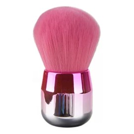ZzDog Brocha Kabuki Redonda Suave Base Crema Rosa Tornasol