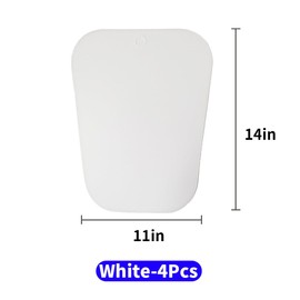 Aoktorkit 4 PCS Boot Shaper Form Inserts Plastic Shoe Holders Boots Tall Support, White, 36cm Length