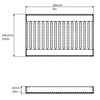 Rattleware Medium-Duty Aluminum Drip Tray 8″×5″×0.75″ with Removable Grate –