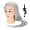 2 Colors Practice Head Mannequin Dolls Hair Salon Cosmetology Hairdressing