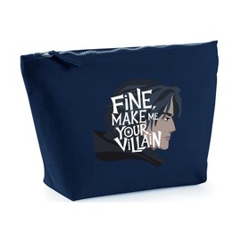 Hippowarehouse Fine Make me Your Villain Printed Make up Cosmetic wash Bag 18x19x9cm
