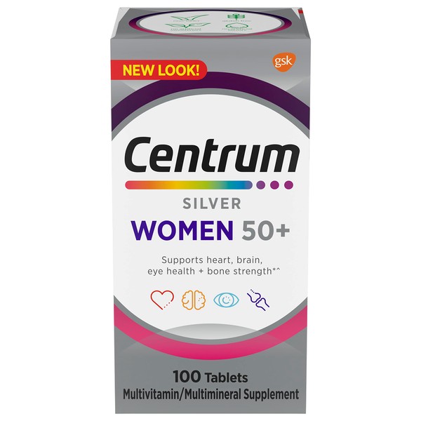 Centrum Silver Women's Multivitamin for Women 50 Plus, Multivitamin/Multimineral Supplement