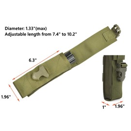 JADEDRAGON Multiuse Tool Pouch Holster Case Belt Pouch with Adjustable Capacity for Holding Flashlight, Folding Knife, Baton, Hammer