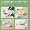 Lonlown 50kHz Cordless Ultrasonic Retainer Cleaner Machine Rechargeable Portable Wireless