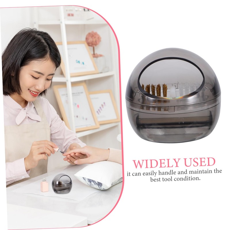 NOLITOY Nail Drill Bit Cleaning Brush Brush with Soft Hard